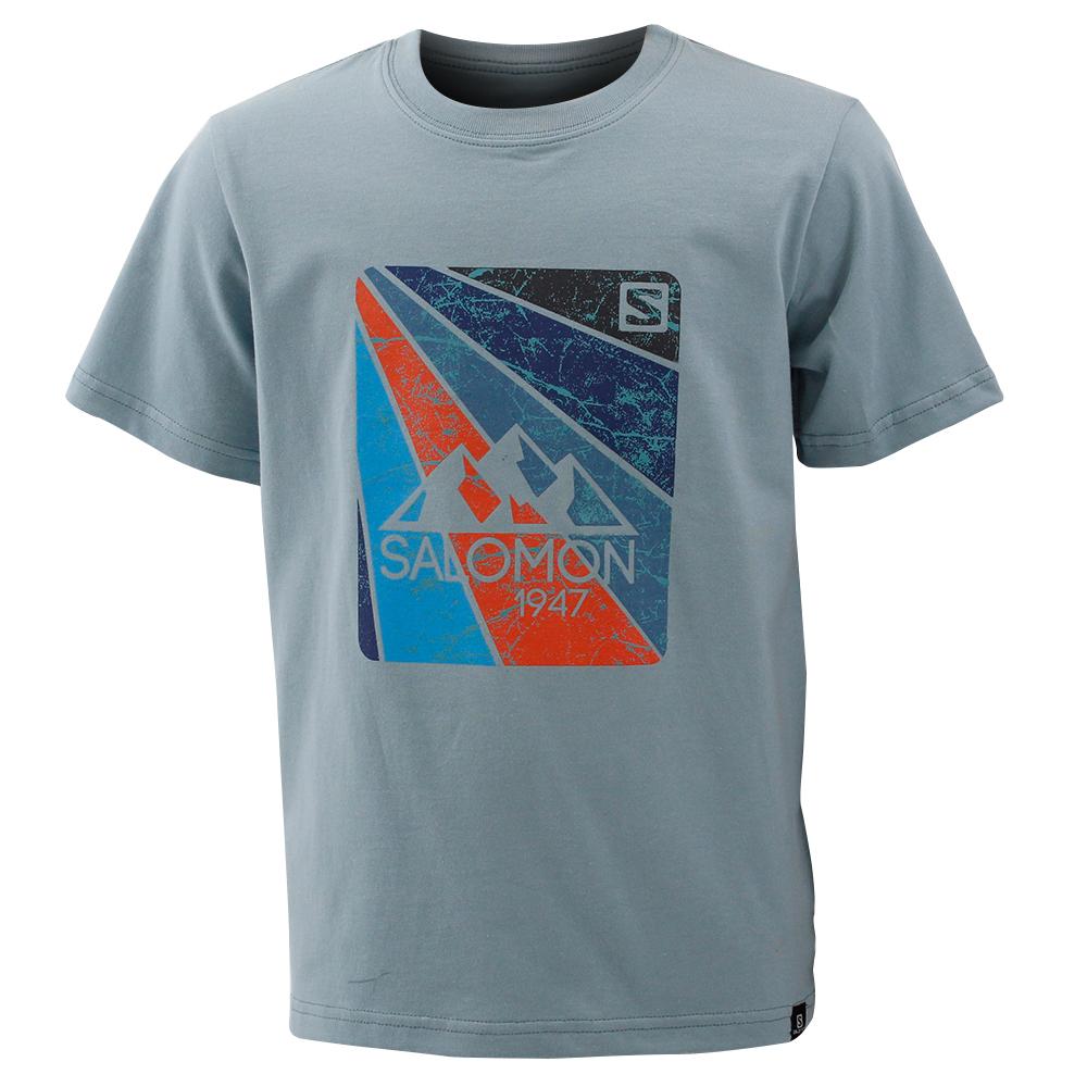 Salomon CARSON SS B Camisetas Niños - Azules - Colombia (63057-ZGJV)